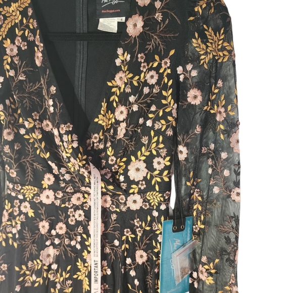 MAC DUGGAL Floral Embroidered Dress - Picture 8 of 11